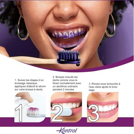 Kontrol Purple Whitening Toothpaste Colour Correcting Serum 30Ml - Image 3