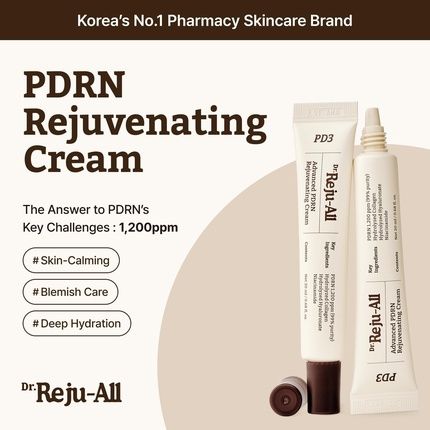 Advanced Pdrn Rejuvenating Cream 99% Pure Salmon Dna Face Moisturizer