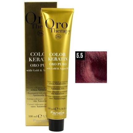 Fanola Oro Therapy Color Keratin 5.5 100Ml - Light Brown Mahogany