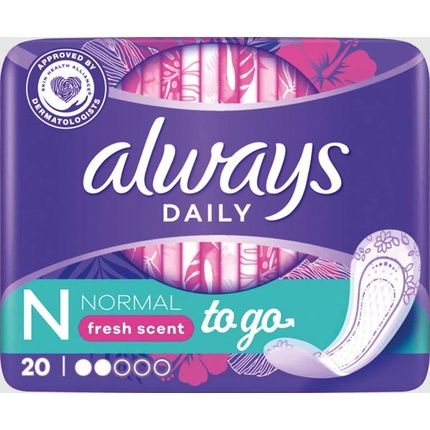 Always Always Dailies Fresh Scent Normal To Go 20 S