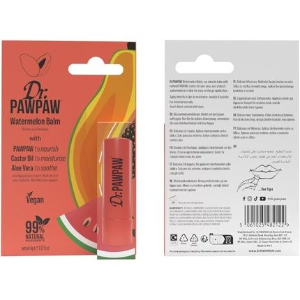 Dr. Pawpaw Watermelon Balm Multi-Purpose Hydration For Lips, Skin, Hair & Nails
