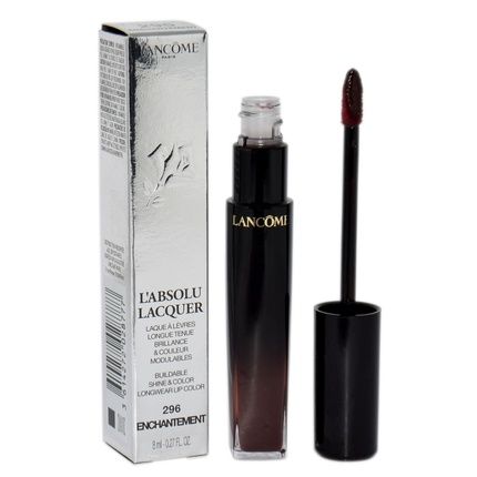 Lancome L'Absolu Lacquer Buildable Shine & Color Longwear Lip Color 296 Enchantment 8Ml