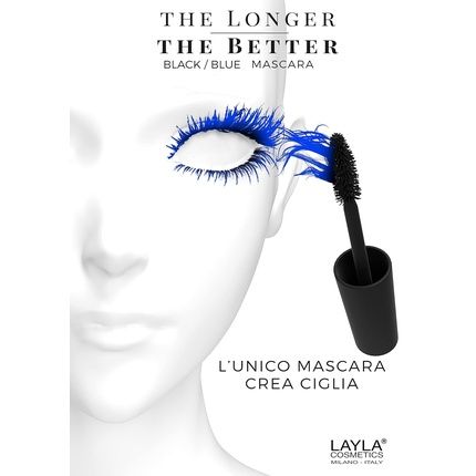 The Longer The Better Mascara Volumizing And Lengthening Made In Italy Vegan And Cruelty Free Blue Mascara - Image 3