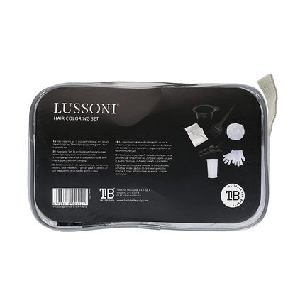 T4B Lussoni Hair Dye Set Including Bowl, Hair Dye Brush, 2 Hair Clips, Measuring Cup, Cap, Disposable Cape And Gloves - Hairdresser Accessories
