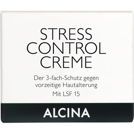 Alcina Stress Control Cream 50Ml Face Care With 3-Fold Protection Against Premature Skin Aging - With Spf 15, Lycopene And Defensil - Image 3