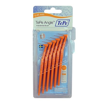 Tepe Angle Interdental Brush 6 Pieces 045 Mm Orange - Image 3