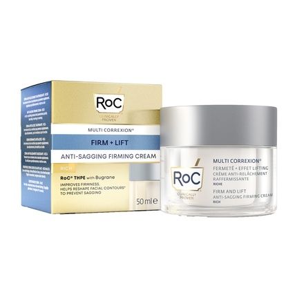 Roc Multi Correxion Anti-Sagging Firm + Lift Face Cream 3-In-1 With Hyaluronic Acid 50Ml