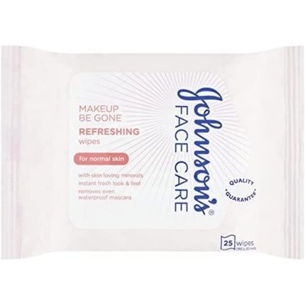 Johnson'S Face Care Makeup Be Gone Refreshing Wipes 25