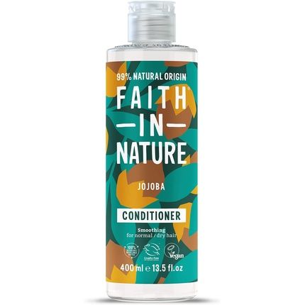 Faith In Nature Natural Jojoba Conditioner 400Ml - Smoothing, Vegan And Cruelty Free