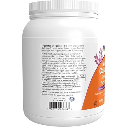 Multi Collagen Protein Types I, Ii & Iii Powder 454G - Image 3