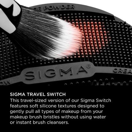 Sigma Switch Silicone Makeup Shade Switching Tool Flexible Mat Portable Cosmetic Brush Cleaner With Double-Sided Textures