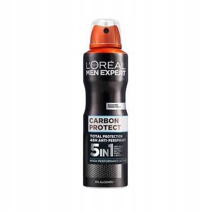 L'Oreal Men Expert Carbon Protect 4 In 1 Anti-Perspirant Deodorant Spray - 150Ml