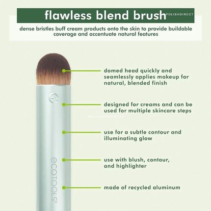Ecotools Beauty Essentials And Makeup Accessories Flawless Blend Makeup Brush - Image 3