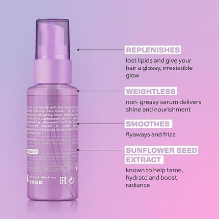 Lee Stafford Bleach Blondes Everyday Care Golden Girl Oil - Image 3