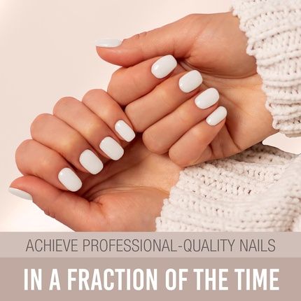 Ardell Nail Addict Semi-Cured Gel Nail Strips - Blanc, Long-Lasting Wear