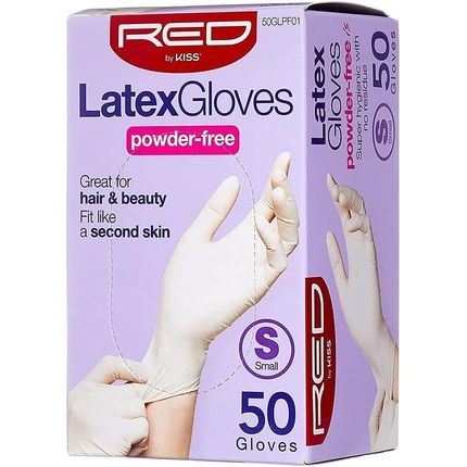 Red By Kiss Powder-Free Latex Gloves Large - Image 3