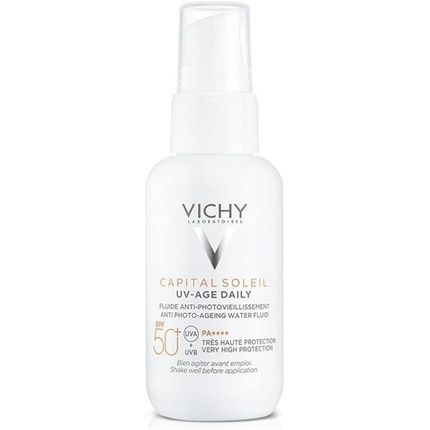 Vichy Capital Soleil Uv-Age Daily Spf50+ Water Fluid Antiphotoaging Cream 40Ml