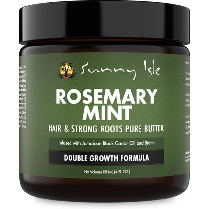 Sunny Isle Rosemary Mint Hair And Strong Roots Butter 4Oz Infused With Biotin