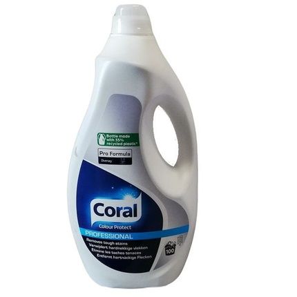 Reckitt Benckiser Coral Professional Color Laundry Liquid 100 Washes 5 Liters