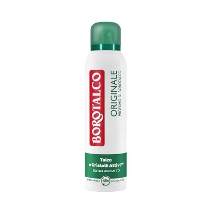 Borotalco Originale Extra Dry Deodorant Spray With Talcum Powder Scent 150Ml