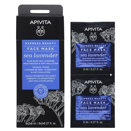 Apivita Express Beauty Sea Lavender Face Mask - Moisturizing & Anti-Pollution