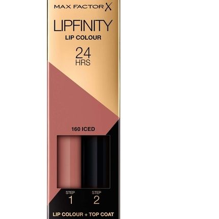 Max Factor Lipfinity Lip Colour Iced 160 Kiss-Proof Lipstick With 24H Hold