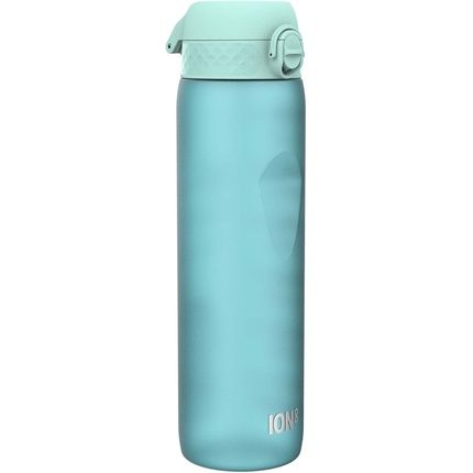 Ion8 1 Litre Water Bottle With Times To Drink Leak Proof Flip Lid Carry Handle Dishwasher Safe Bpa Free Soft Touch Contoured Grip Ideal For Gym Health And Fitness 32 Oz Sonic Blue 2.0 Onetouch 2.0 Single