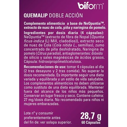 Dietisa Quemalip 60 Capsules - Image 3