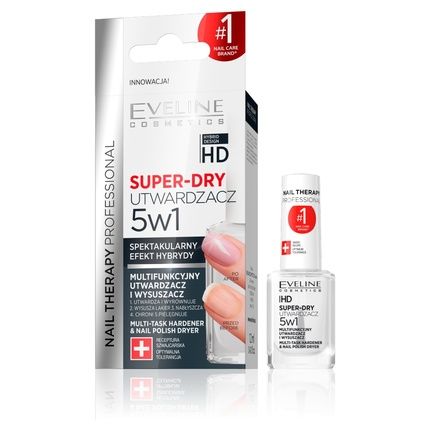 Eveline Nail Therapy Super-Dry 5 In 1 Nail Hardener And Dryer 12Ml