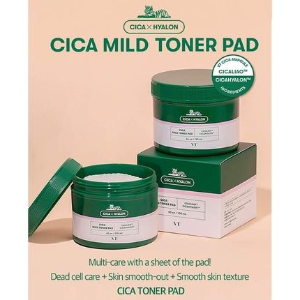 Cica Hyalon Soft Toner Pad With 0.5% Salicylic Acid - Soothing Repair And Anti-Acne