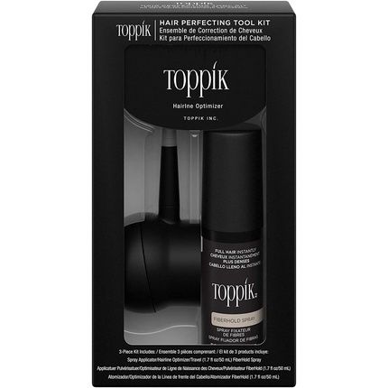 Toppik 3-In-1 Hair Fiber Starter Set With Fiberhold Spray 50Ml