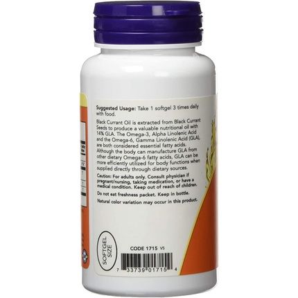 Black Currant Oil 500Mg 100 Softgels