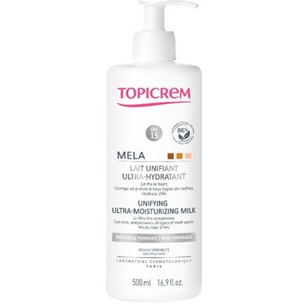 Topicrem Mela Ultra Moisturizing Body Milk 500Ml - Floral Scented Liquid Texture