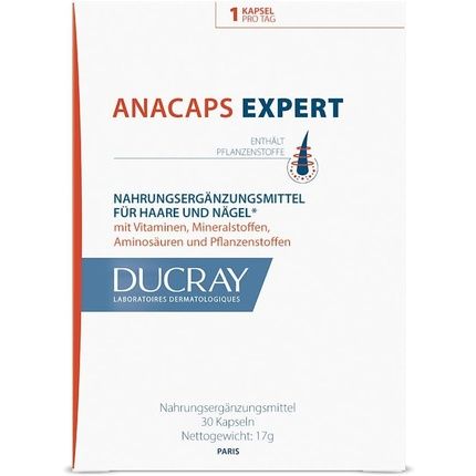 Ducray Anacaps Expert Chronic Hair Loss Food Supplement 30 Capsules