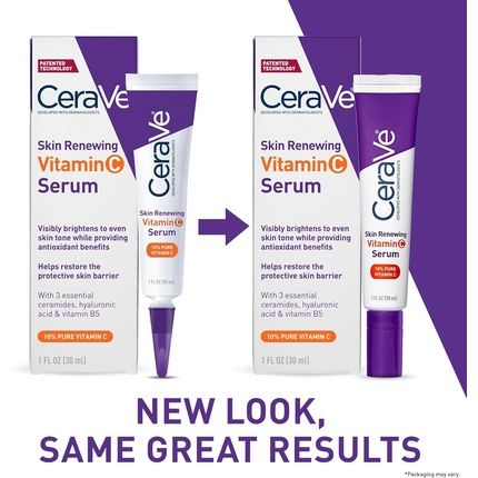 Cerave 10 Pure Vitamin C Serum With Hyaluronic Acid For Skin