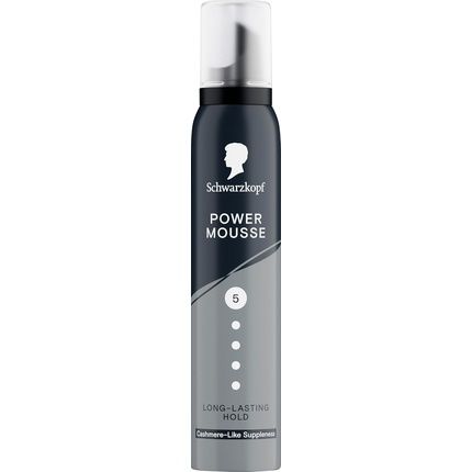 Schwarzkopf Mousse Power Hair Styling Mousse 200Ml Hold Level 5 For Dry Hair