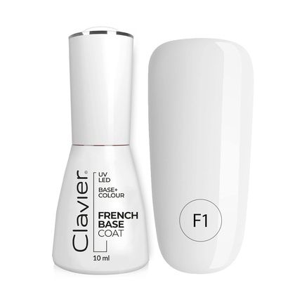 Clavier Uv Nail Polish Rubber Base Manicure & Pedicure 10Ml Milky Way
