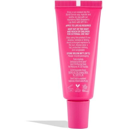 Bondi Sands Lip Balm Spf 50+ Wild Strawberry Moisturizing Lip Care With Sun Protection 10G
