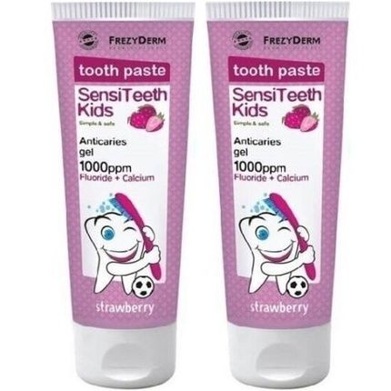 Frezyderm Sensiteeth Kids Anticaries Gel Toothpaste 1000Ppm Strawberry Flavor - Image 3