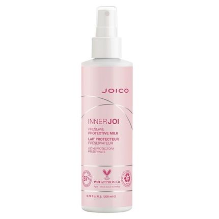Joico Innerjoi Preserve Protective Milk For Color Protection And Shine Sulfate And Paraben Free Naturally Derived Vegan Formula 8 Fl Oz
