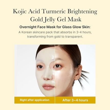 Medicube Kojic Acid Turmeric Brightening Gold Jelly Gel Mask Overnight Face