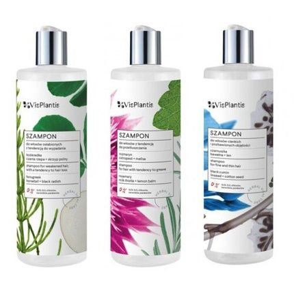 Vis Plantis Shampoo For Oily Weak Thick Hair Against Hair Loss 400Ml - Image 4