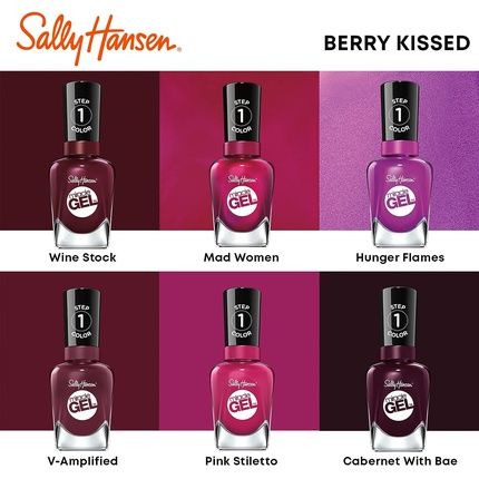 Sally Hansen Miracle Gel Nail Polish - 480 Wine Stock - Red