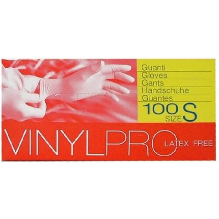 Guanti* 100 Vinile S Vinyl Pro للحدائق