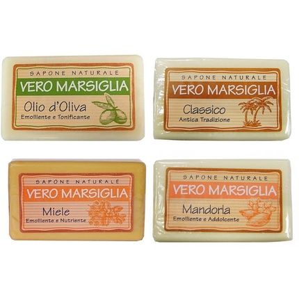 Saponeria Nesti Firenze Vero Marsiglia Soap Almond Classic Olive Oil Honey 5.29 Ounce 150Gr