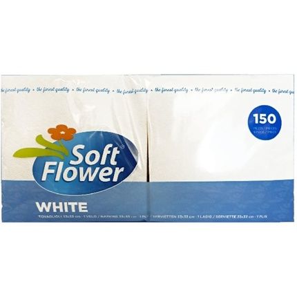 Soft Flower 150 Pz.Bianchi Tovaglioli