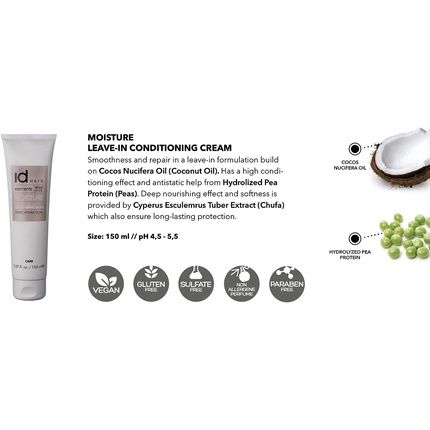 Idhair Elements Xclusive Moisture Leave-In Conditioning Cream 150Ml