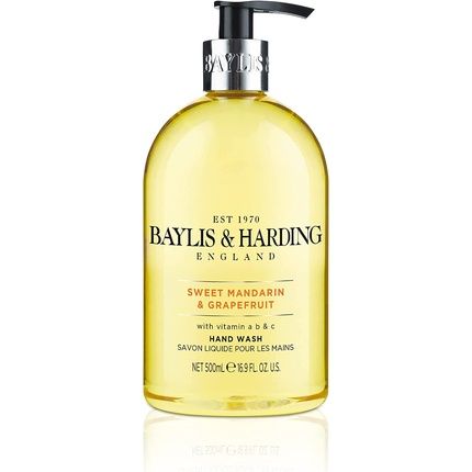 Baylis & Harding Sweet Mandarin & Grapefruit Hand Wash And Lotion Set - Vegan Friendly - Image 3