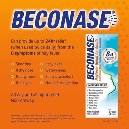 Hayfever Relief Nasal Spray For Adults 100 Sprays - Image 3