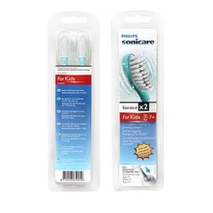 Philips Hx6042 Sonicare Standard Sonic Toothbrush Heads For Kids 2 Pack White Small